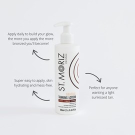 St Moriz Original Gradual Tanning Lotion | Hydrating Gradual Tanning Moisturiser with Fake Tan | Light to Dark | Gradual Tan Body Moisturiser | Dermatologically Tested | Vegan | Cruelty Free | 200ml