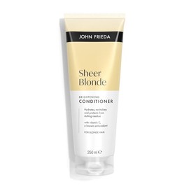 John Frieda Sheer Blonde Brightening Conditioner 250ml. Highlighted Hair Care for Soft Feel and Shine Support
