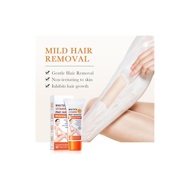 Bluemega Crema Depiladora de Vitamina C para Mujer