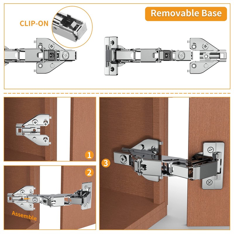 Chibery 10 Pack 165 Degree Lazy Susan Hinge, Face Frame,