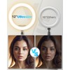 UBeesize 12" Desk Ring Light with Stand and Phone Holder,