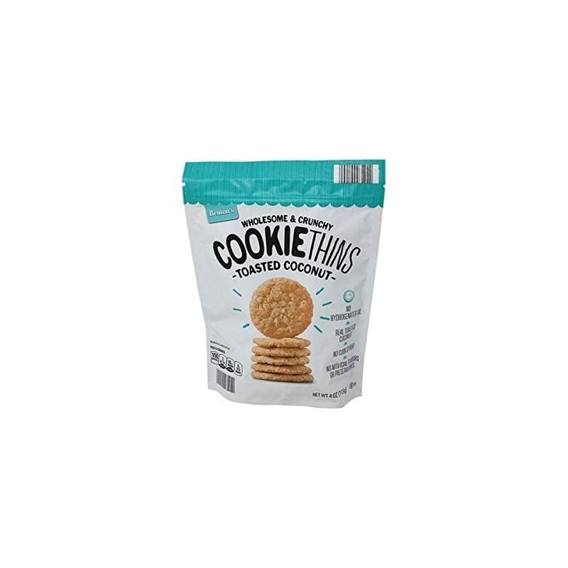 Benton's Wholesome and Crunchy Cookie Thins Toasted Coconut