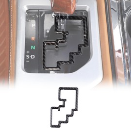 LLKUANG Car Center Console Gear Shift Panel Gear Track Decorative Frame Trim Compatible with Toyota Tundra 2014-2021 Gear Shifter Central Anti-Scratch Cover Interior Accessories(Carbon Fiber Pattern)