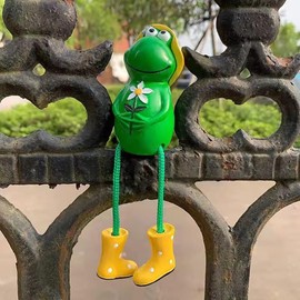 ANYUANKW Set of 3 Decorative Garden Frog Figures Frogs Garden Decoration Animals Resin Frog Garden Decoration for Outdoor Garden Figure Garden Decoration