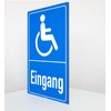 Disabled Entrance - Sign - Portrait Format - Blue -