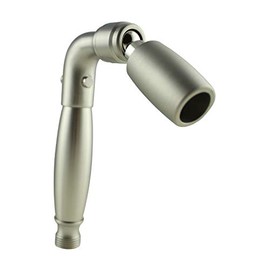 High Sierra's Solid Metal Handheld Shower Head with Trickle Valve - Low Flow 2.0 GPM - Stunning Brushed Nickel Finish