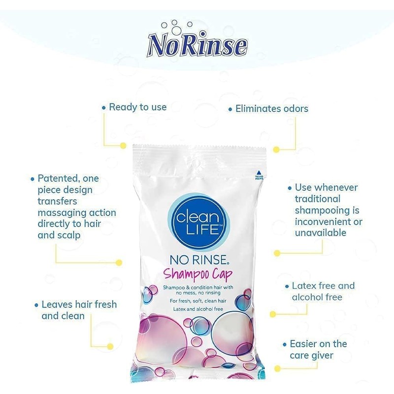 No Rinse Shampoo Cap,Cleanlife Products,2000