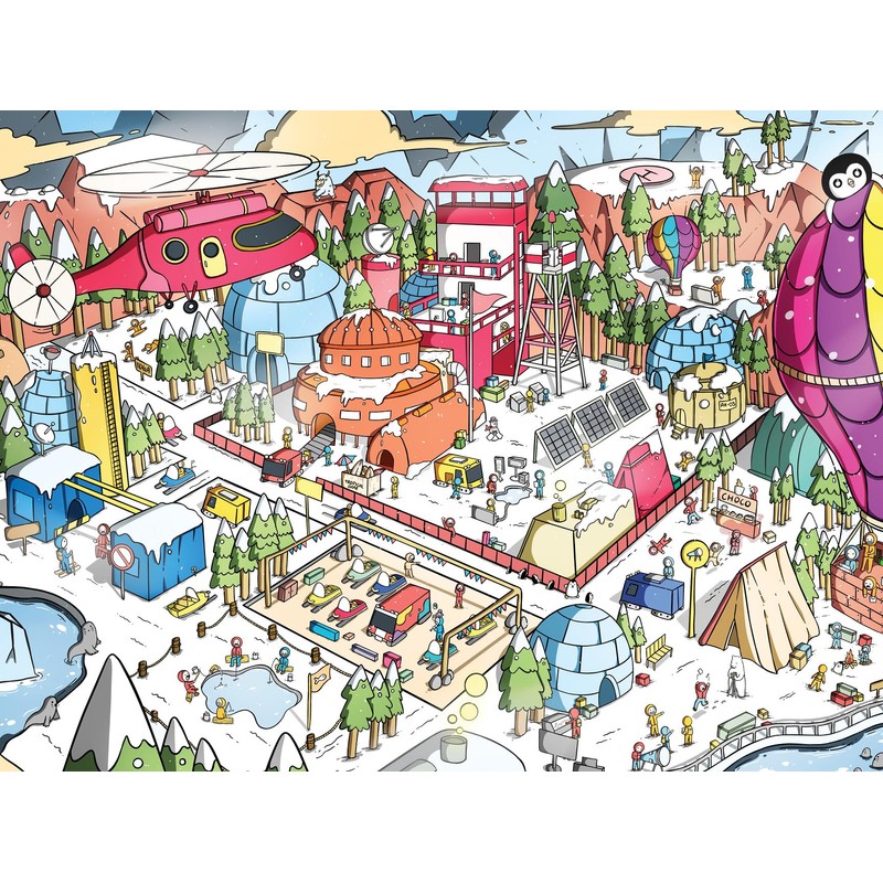Lucky Puzzles 'Arctic Antics' - 500 Piece Puzzle
