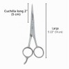 Pretul TP-8419-5-1/2, Tijera para estilista con gancho, 5-1/2", Pretul