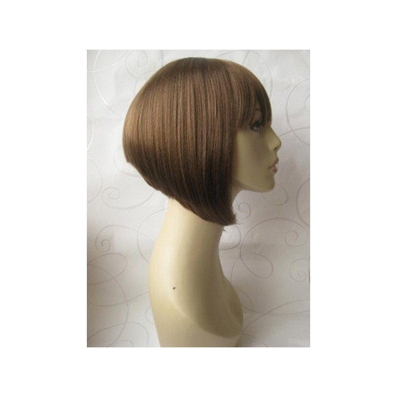 Brown inverted bob wig: Colette chestnut brown #8