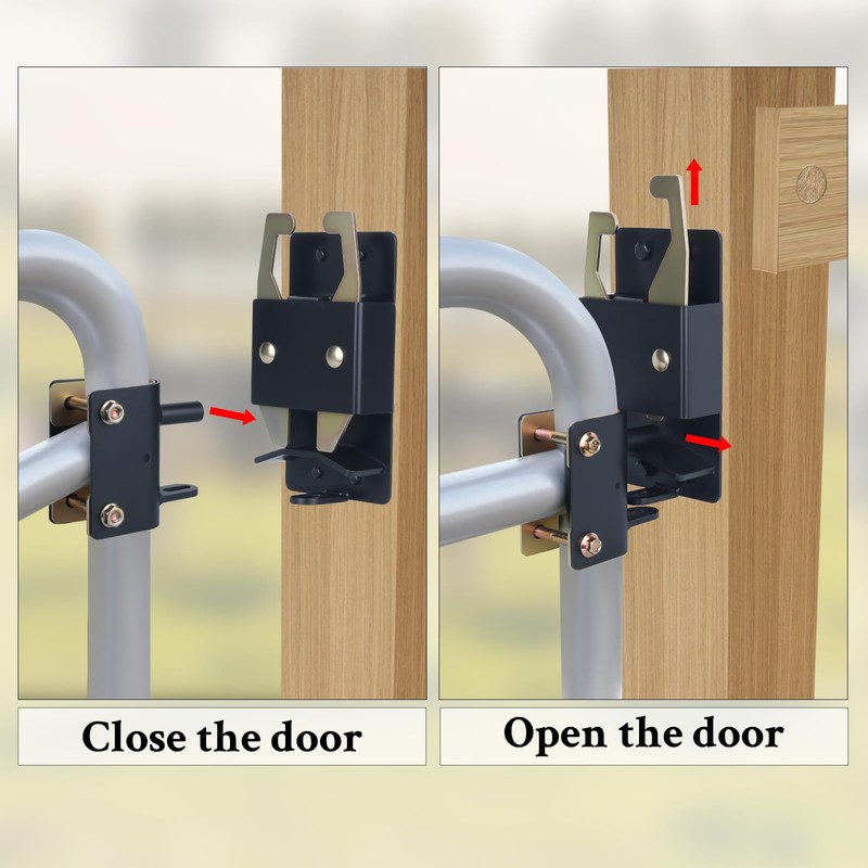 WellMade Heavy Duty 2 Way Farm Gate Latch -2 Pack