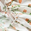 Mateju Super King Fitted Sheets Floral Pattern, Soft Microfiber Bed
