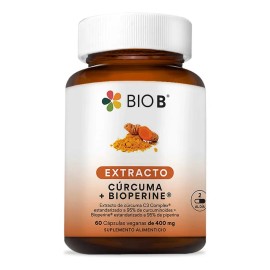 BIO B | Extracto de Cúrcuma C3 Complex al 95% de curcumina + BioPerine® | Alta Absorción 800mg | 60 cápsulas