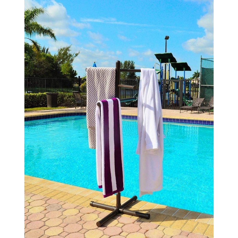 Pool & Spa Towel Rack Bronze Premium Extra Tall Towel