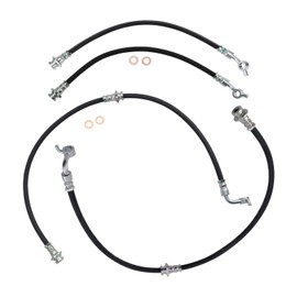 TRQ Brake Hose Set Compatible with 2005-2019 Nissan Frontier 2009-2012 Suzuki Equator