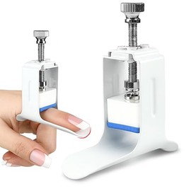 SEVEN MINE Órtesis para Dedo con Tornillo y Resorte Ajustable | Férula Enderezadora para Lesiones, Artritis y Dedos en Martillo | Aluminio + Espuma Suave | Tamaño Universal | Color Blanco