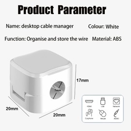 Magnetic Cable Clips Cord Holder,6 Pack Magnetic Cable Tidy Cord Organizer Spring Cable Holder Clips Cable Organizer Suitable for Office Home Kitchen Appliances Bedroom Car Wall Nightstand(White)