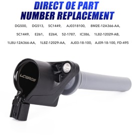 Set of 6 Ignition Coil Pack Fits for Ford Escape Freestyles Taurus 500 Mazda Tribute Mercury Mariner 3.0 V6 2001 2002 2003 2004 2005 2006 2007 2008 Coils Replaces# DG500 5C1449