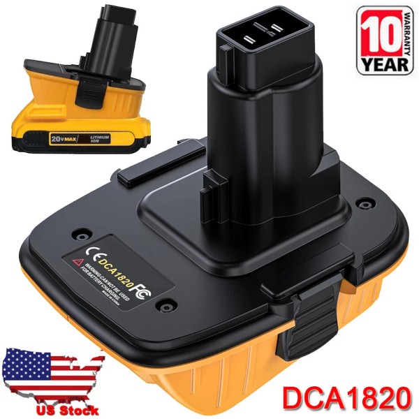 For DeWALT DCA1820 For DEWALT 20V Battery Adapter Converter 18V