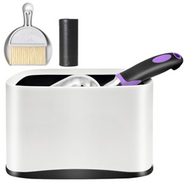 Apidgrowth Cat Litter Scooper with Holder,Metal Cat Litter Scoop, Kitty Poop Scooper Stand for Litter Box, Cat Caddy for Litter Scoop, Fast Sifting Kitty Poop Scooper Caddy Poop Scooper Stand