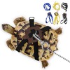 HOKABLE Pet Turtle Leather Harness and Leash - Adjustable Control