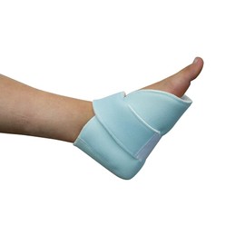 Mobiclinic, Anti-decubitus heel pad, left, elbow, heel, European brand, pressure relief pad, heel cushion, one size, adjustable, washable, colour: white