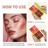 8 Color Cream Blush Palette, Matte Blush, Fine and Smooth