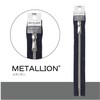 YKK Metallic Zipper, Silver, 7.9 inches (20 cm), #580, Black,