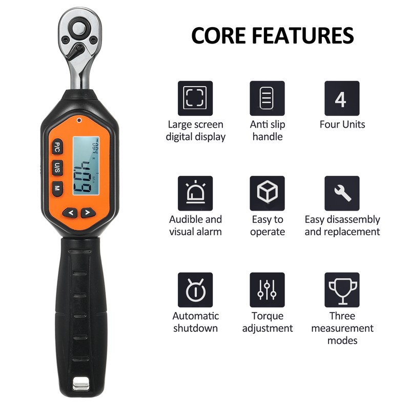EWM-R-10 1/4'' Drive Mini Digital Wrench Handheld Portable Digital Wrench