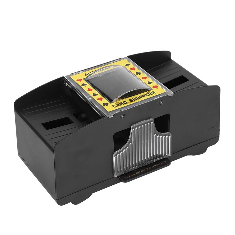 Tbest Automatic Card Shuffler, Adults, Elderly, Electric Automatic 2-Deck Labor