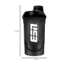 ESN Shaker, Black, 600 ml, Leak-Proof, Shaker with Measuring Scale