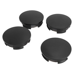 Set of 4 Black Wheel Centre Caps Hub Cap Cover Hub Cap Outer Diameter 57mm Inner Diameter 50mm Universal for Automobile Black