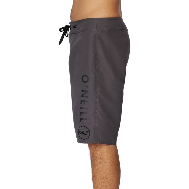 O'NEILL Men's Santa Cruz Solid 2.0 Board Shorts, charcoal