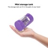 Glow Storage Jar with Grinder LED Waterproof Transparent Glass Seal