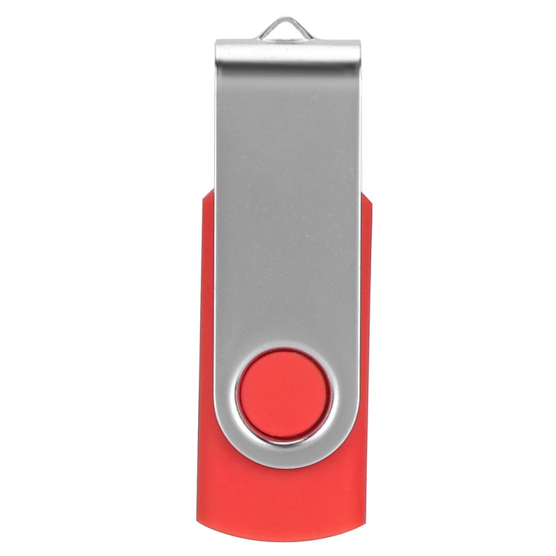 USB Flash Drive Candy Red Rotatable Portable Storage Memory Stick