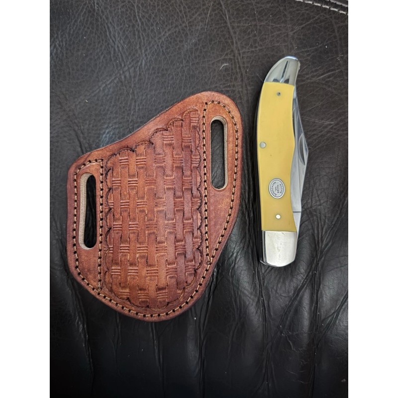 Hardman Custom Leather Knife Sheath Fits Moore Maker,Case, Schrade, Buck