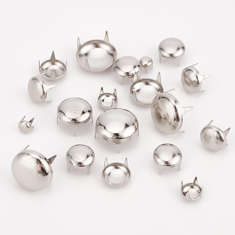 GORGECRAFT 200Pcs 4/6/8/10/12mm Claw Rivet Nailheads Spots Stud Round Dome
