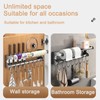 VaNaeni Hanging Wall Mount Knife Wall Mount,Kitchen Utensil Hanger,Space-Saving Kitchen