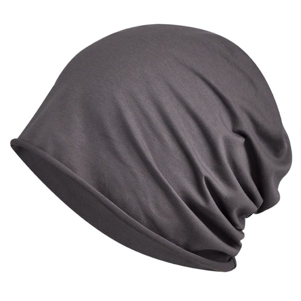 FREESE Knit Hat, Beanie, Cap, Cold Protection, All Seasons, Super Stretchy, Solid Color, gray (dark gray)