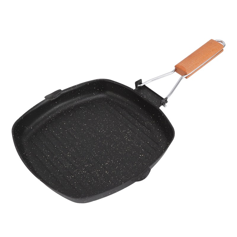 Frying Pan Outdoor Household Folding Beech Handle Energy Saving Non