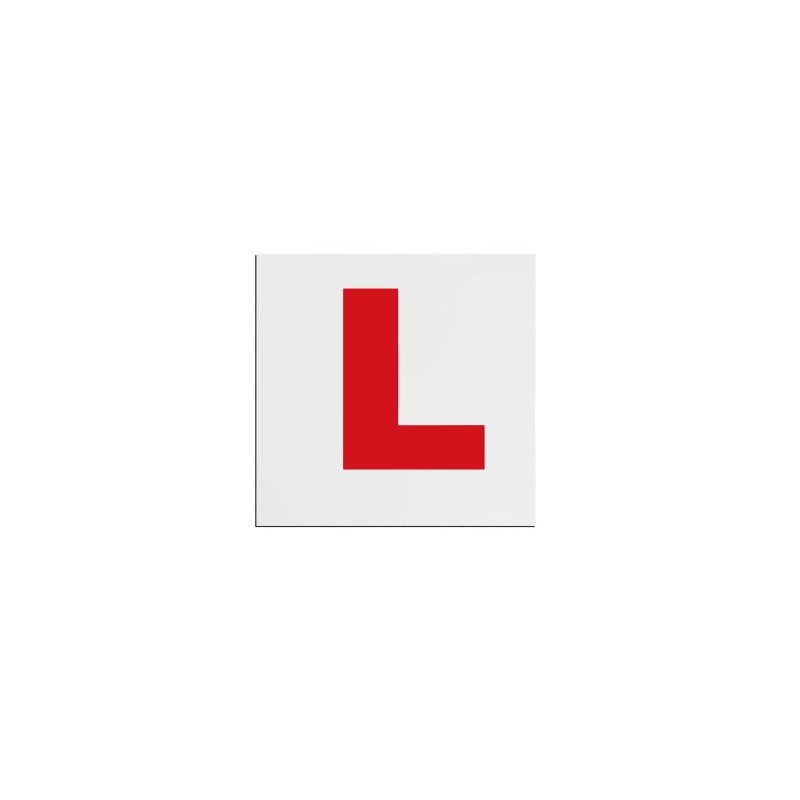 Simply TL1200 Pack of 2, Self-Cling Car L-Plates, Twin Pack