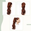 Claw On Ponytail Extension Matte Material 18 Inch/45cm Curly Wavy