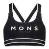 Mons Royale W Stella X-back Bra Black - Merino Lightweight