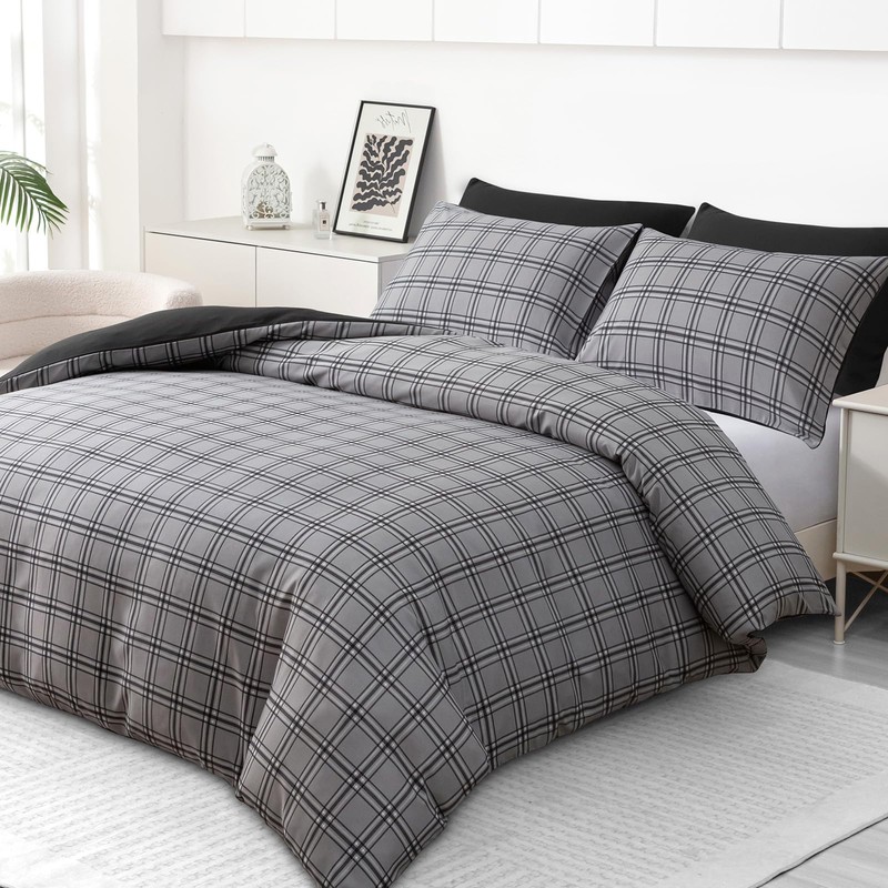 Grace Double Duvet Set - Brushed Microfiber Duvet Cover (200