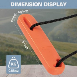 VitarayX Fire Starter Kit – Lightweight Waterproof Magnesium Ferro Rod with Tinder for Camping, Hiking, Survival – Gift for Men (Orange)