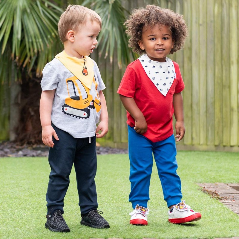 Lovjoy 100% Cotton Bandana Dribble Bibs, Light & Absorbent for