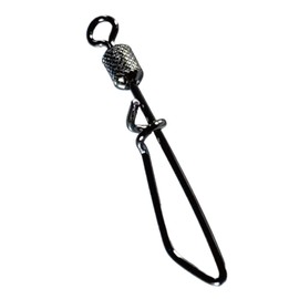 50 Pieces, Made in Japan, Quick Snap Swivels, Salkan, Yurimodoshi (Black, 4 [50 Pieces])