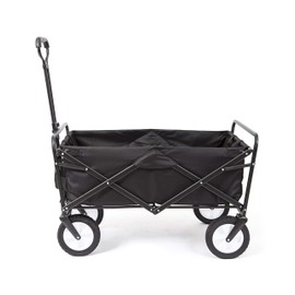 Mac Sports Collapsible Folding Outdoor Utility Wagon, Black