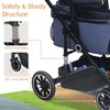 TODEFULL Pet Stroller with 4 Wheels, 3 in 1 Folding