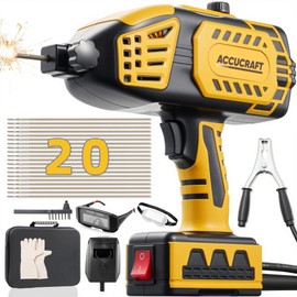 Portable Welding Machine,110V Handheld Welder with IGBT Inverter 5 Variable Current Adjustment, Portable ARC Welder Gun Fits for 3/32"-1/8" Wire rods Electric Stick Welder Machine Kit